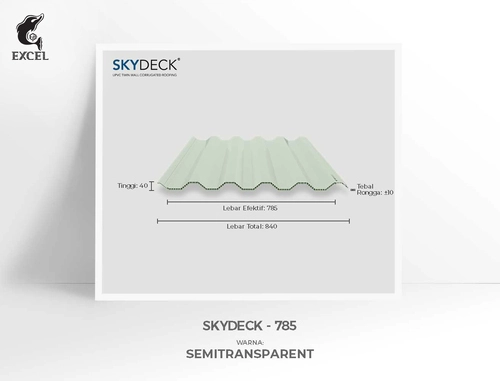 atap uPVC semitransparan SKYDECK